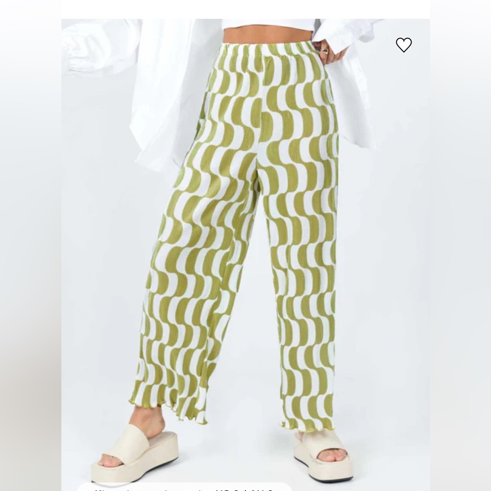 Princess Polly Taina Pleated Wide Leg Pants US 6